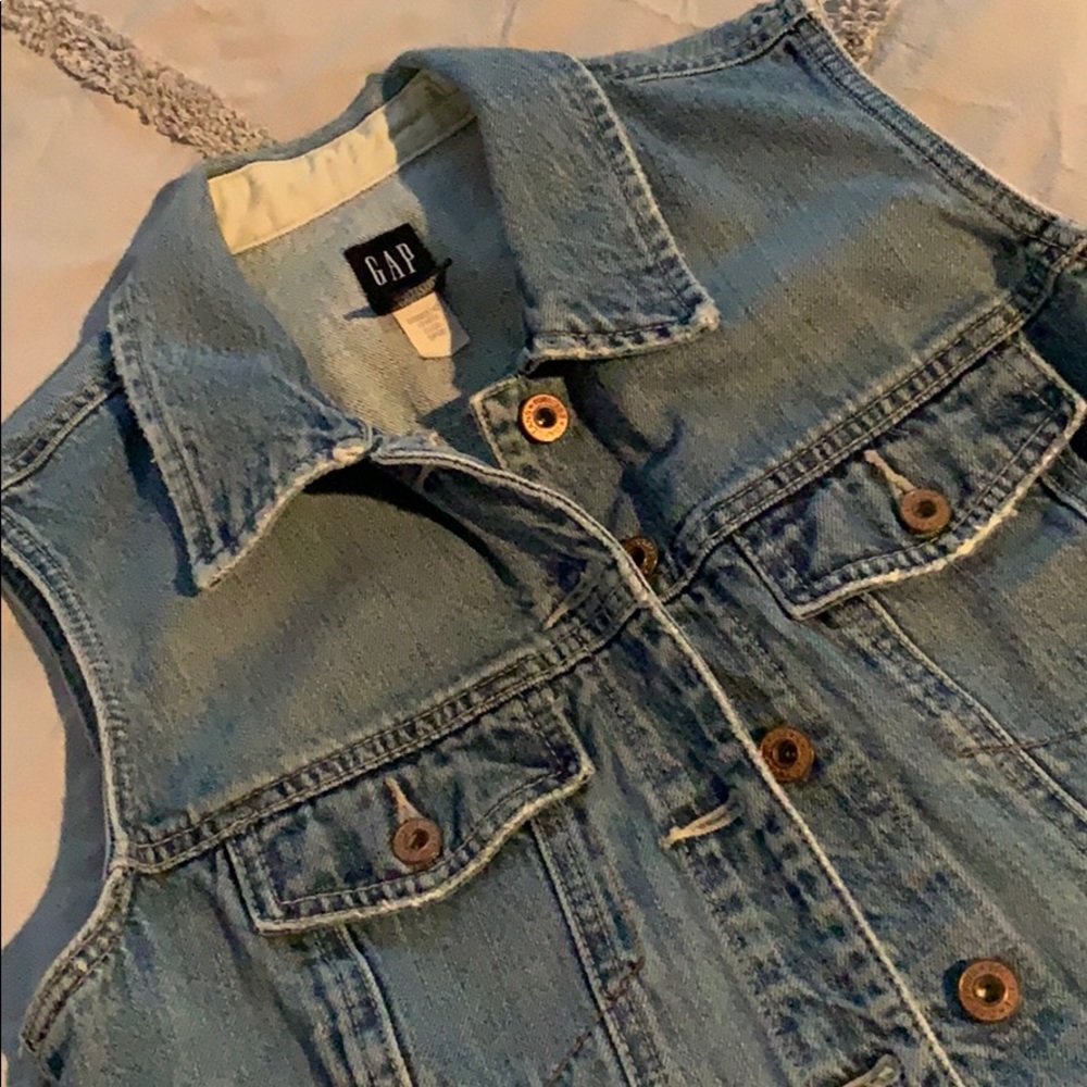 Gap jean vest/vintage